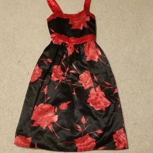 Girl's Red Roses Dress